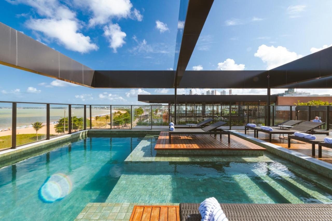 Ba'Ra Hotel Joao Pessoa Exterior photo Rooftop pool at the hotel